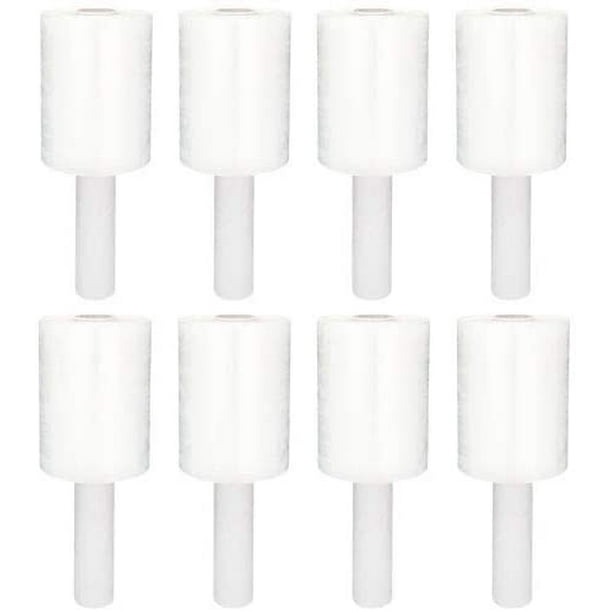 Durable Self Adhering ● Packing ● Pallet ● Furniture ● Heavy Duty Shrink Film 80 Gauge Thick Clear Cling Plastic Moving Supplies 1 Pack Industrial Strength Mini Hand Stretch Wrap 5-1000 Roll